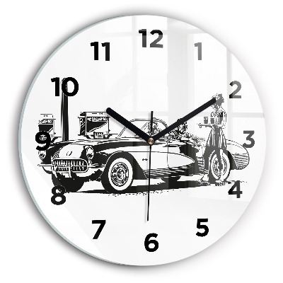 Horloge ronde Illustration rétro