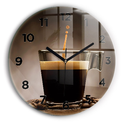 Horloge ronde Tasse de café