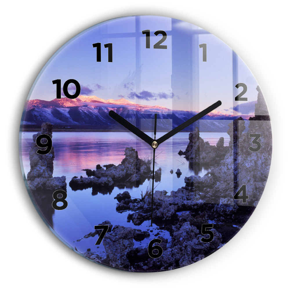 Pendule murale ronde Lac de Californie