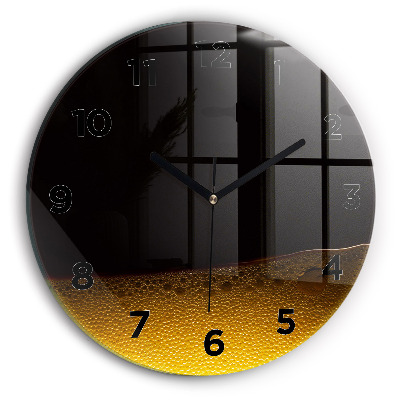 Horloge ronde murale Jus d'orange