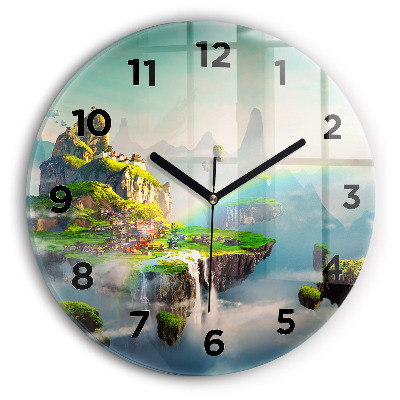 Pendule murale ronde Fantaisie chinoise