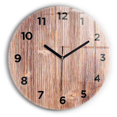 Horloge ronde en verre Paprika