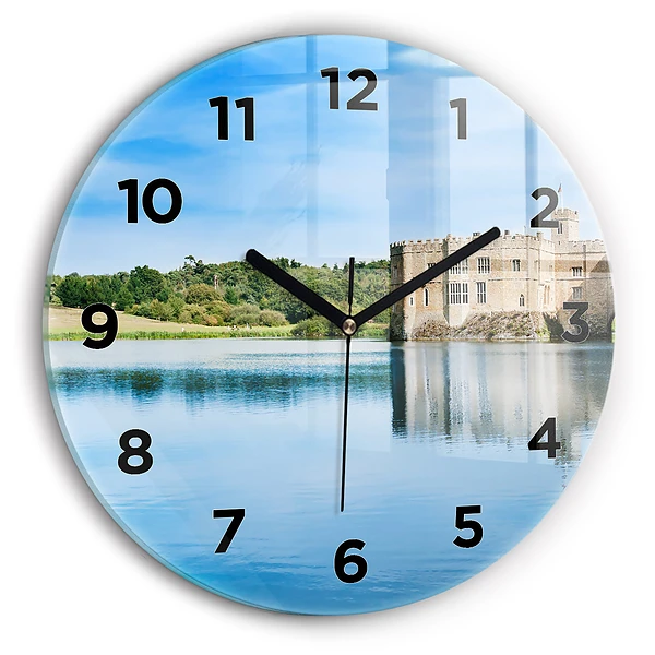 Horloge ronde murale Château de Leeds