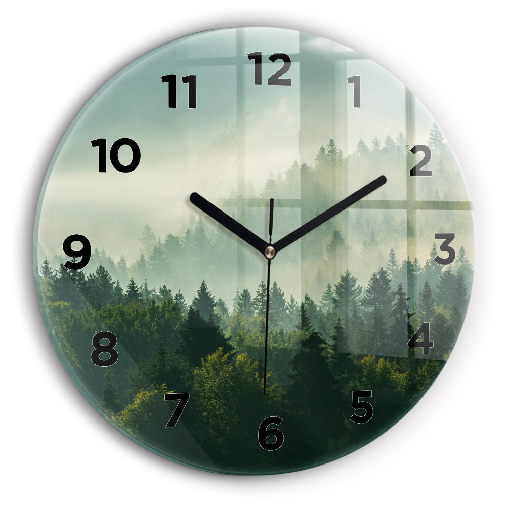Horloge ronde Enfants au lever du soleil
