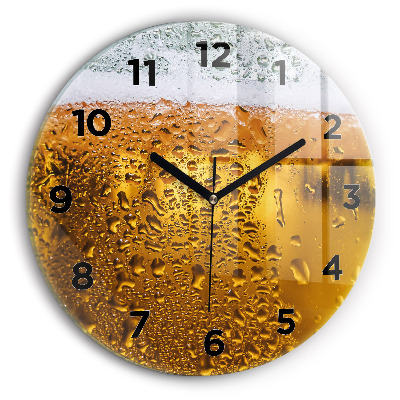 Horloge ronde murale Chope de bière