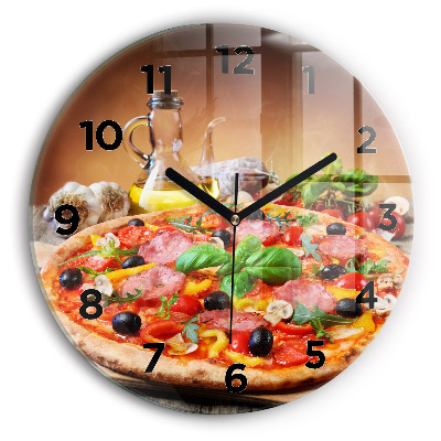 Horloge ronde murale Cœur culinaire de l'Italie