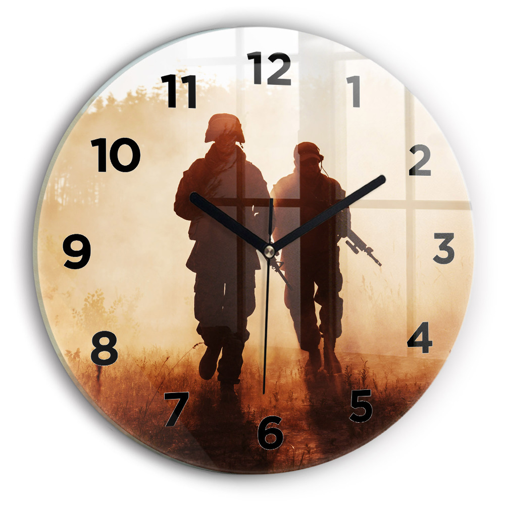 Horloge ronde Soldats