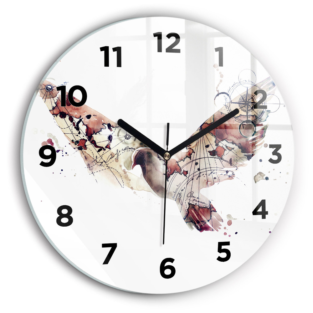 Horloge ronde murale Vue abstraite