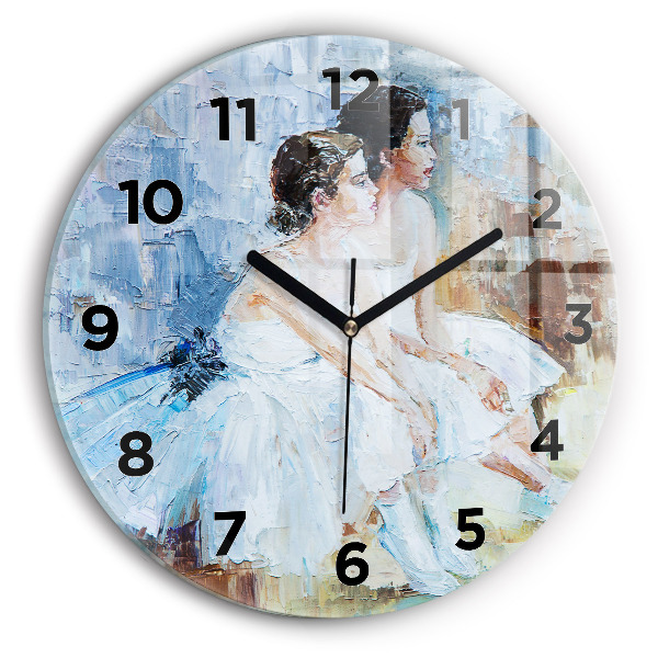 Horloge ronde Jeunes ballerines