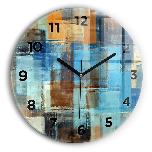 Horloge ronde murale Fond coloré - abstrait