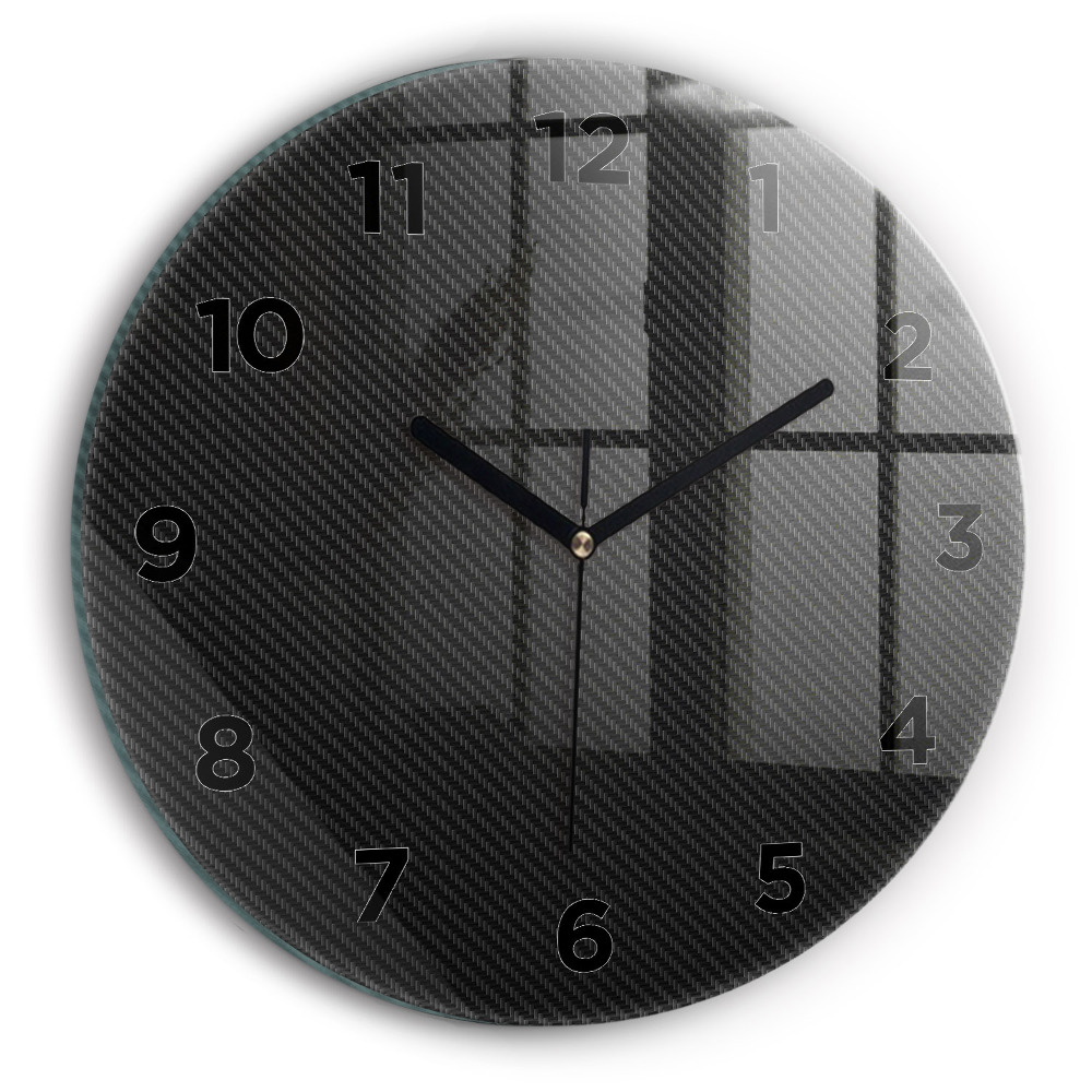Horloge ronde murale Abstrait sombre