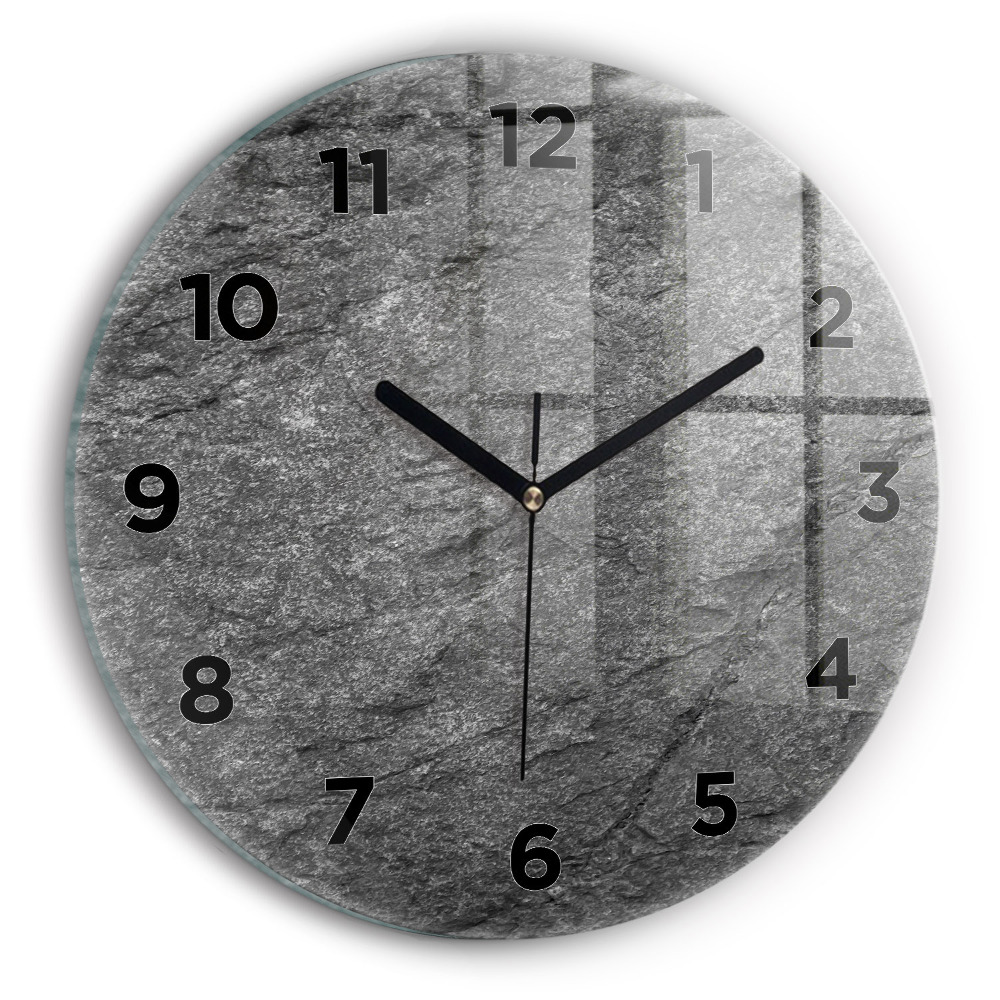 Horloge ronde murale Roche volcanique