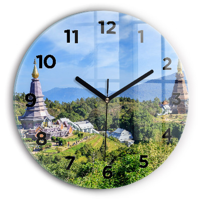 Pendule murale ronde Parc national de Chiang Mai