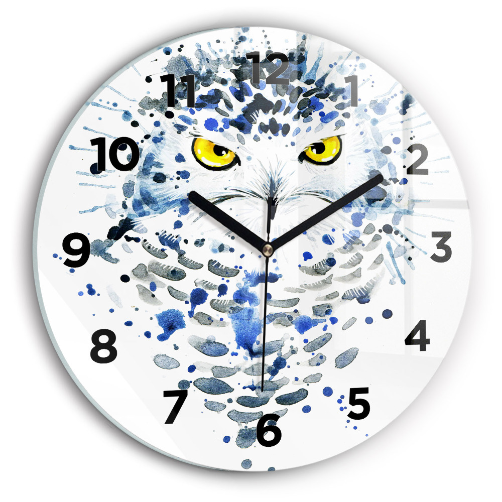 Horloge ronde Regard de hibou
