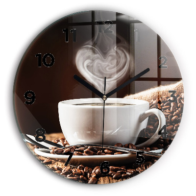 Horloge ronde Coupe de café