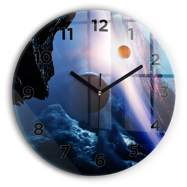 Horloge ronde murale Grande galaxie