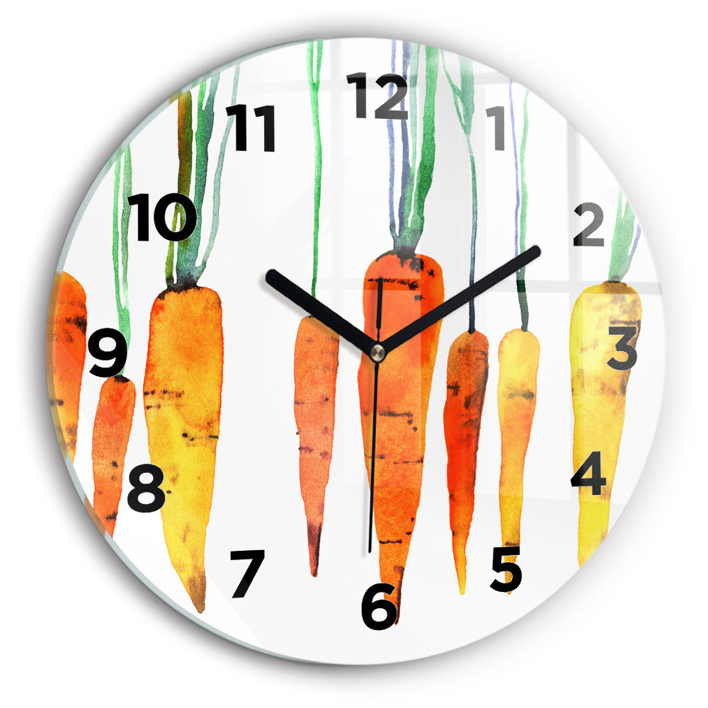 Horloge ronde murale Illustration de carottes