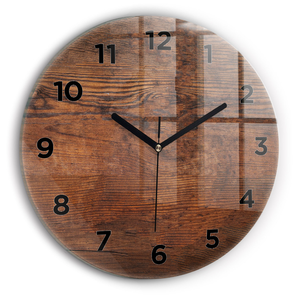 Horloge ronde Vieux bois