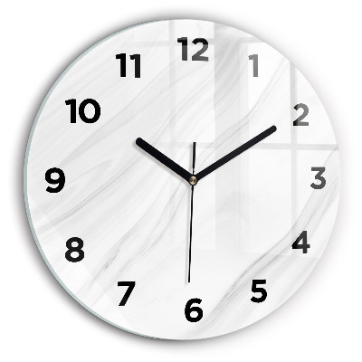 Pendule murale ronde Marbre décoratif