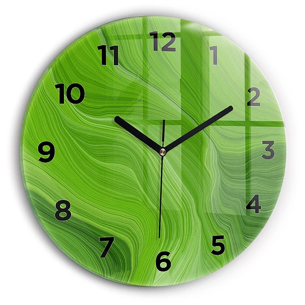 Horloge ronde murale Vagues modernes