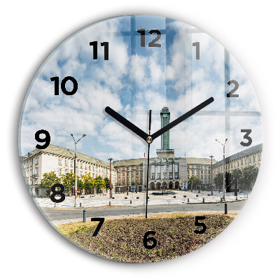 Horloge ronde murale Panorama d'Ostrava
