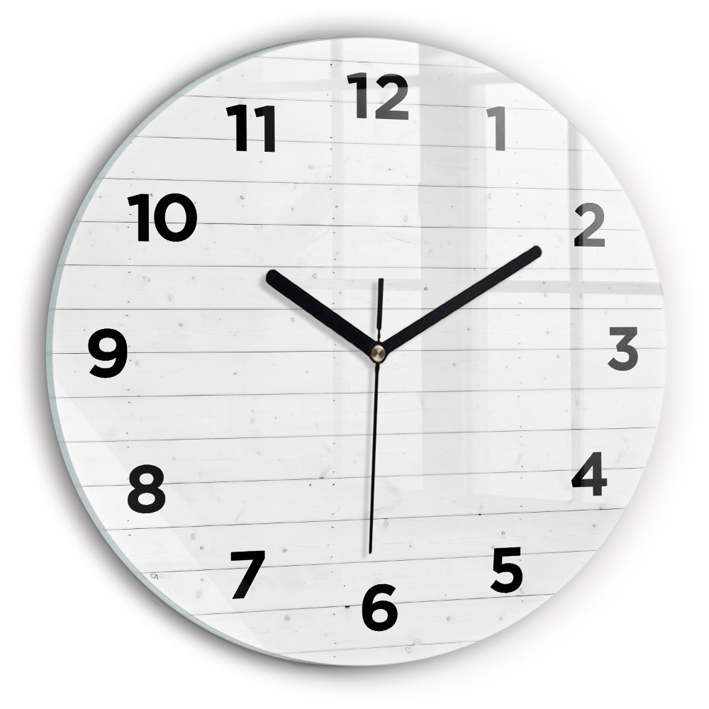 Horloge ronde Panneaux en bois