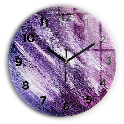 Horloge ronde Texture de peinture acrylique