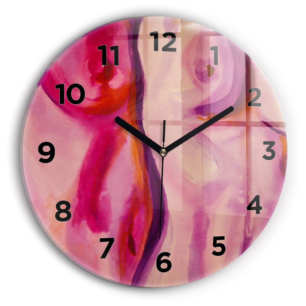 Horloge ronde murale Peinture de femmes