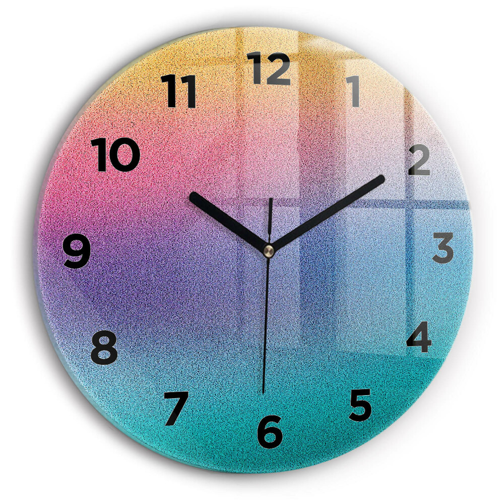 Pendule murale ronde Motif dégradé