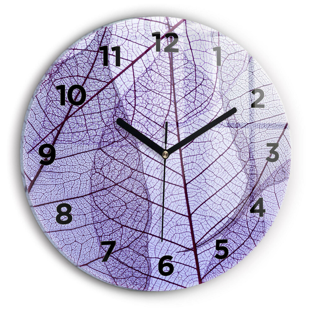 Pendule murale ronde Feuilles - nature