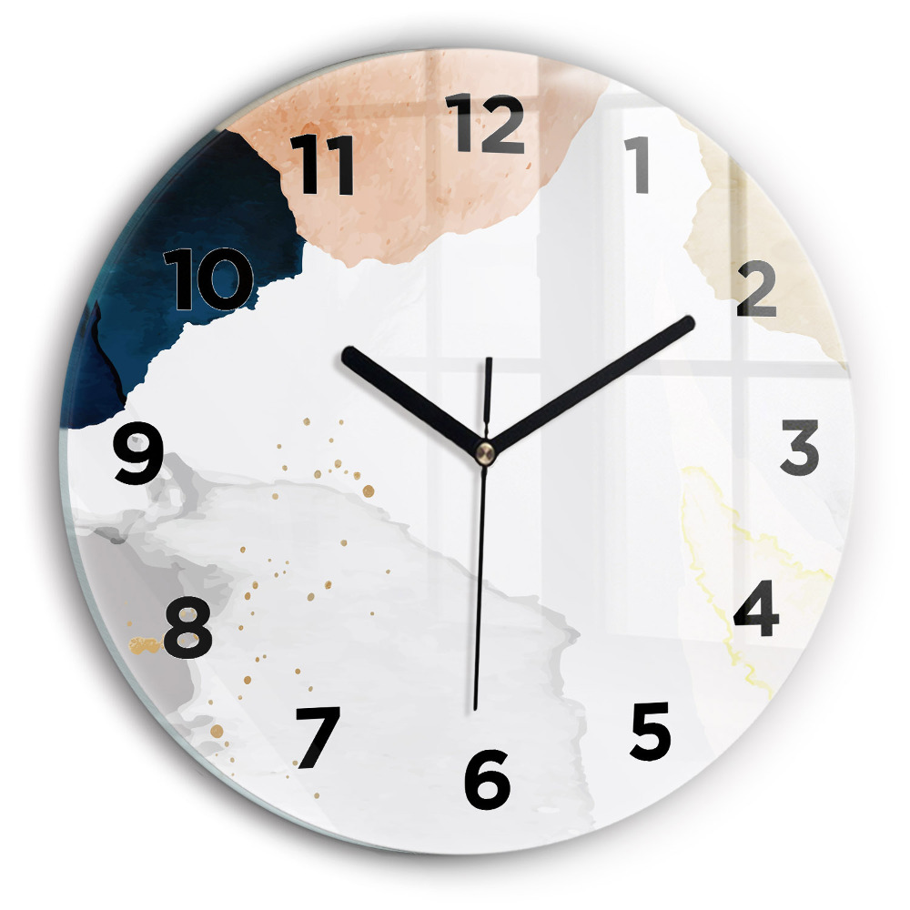 Pendule murale ronde Abstrait taches