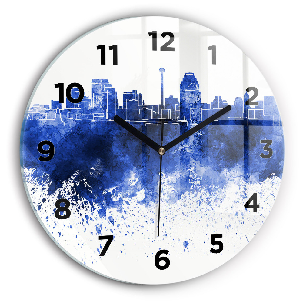 Horloge ronde Aquarelle de San Antonio