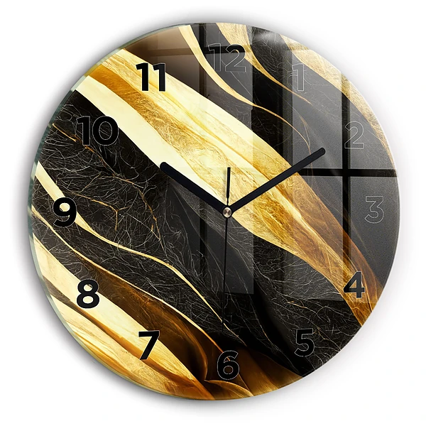 Horloge ronde murale Abstraction élégante