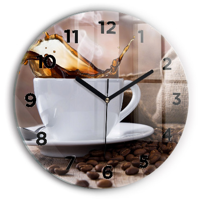 Horloge ronde Tasse de café