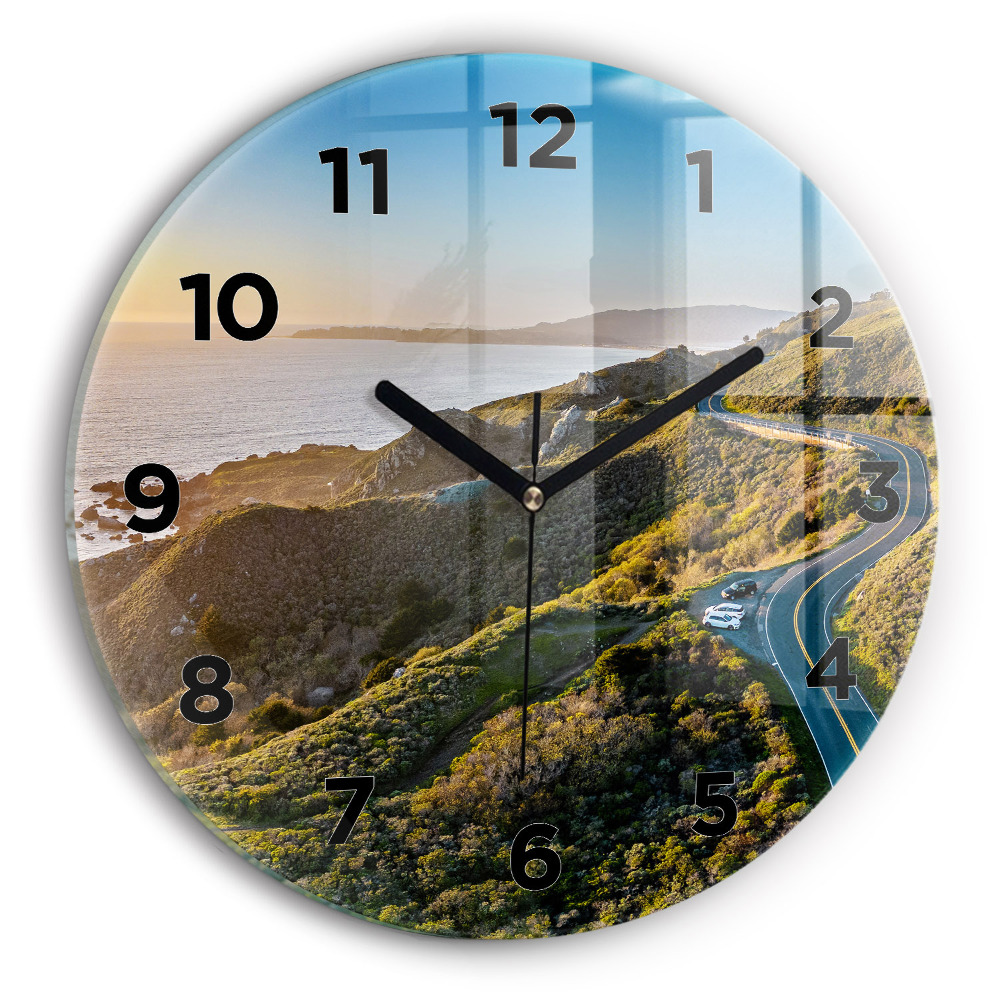 Horloge ronde murale Route de San Francisco