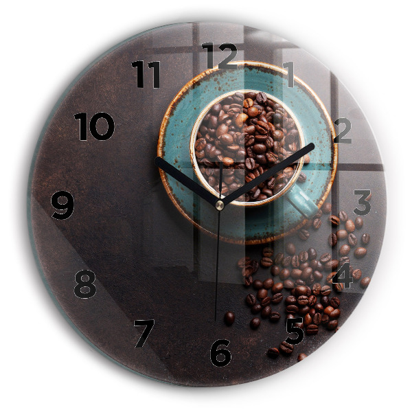 Horloge ronde murale Tasse de café