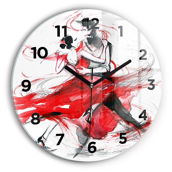 Horloge ronde Couple dansant