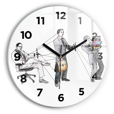 Horloge ronde Personnages en marionnettes