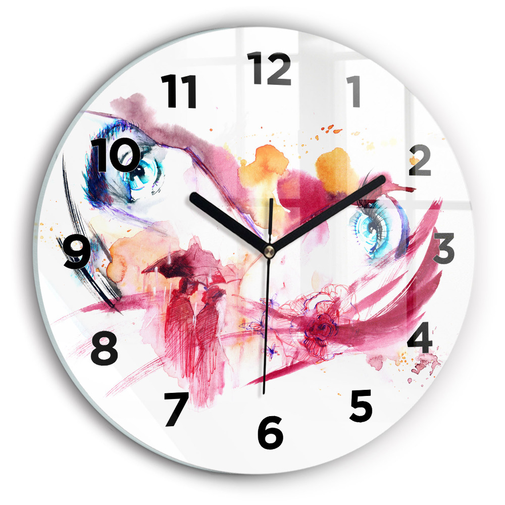 Horloge ronde Couple romantique