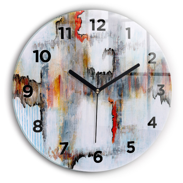 Horloge ronde Abstraction