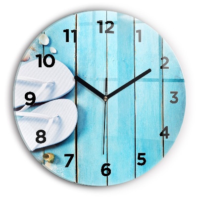 Horloge ronde en verre Accessoires de vacances