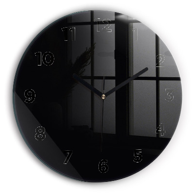 Horloge ronde murale Noir