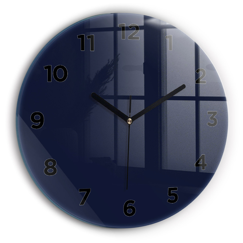 Horloge ronde murale Bleu foncé