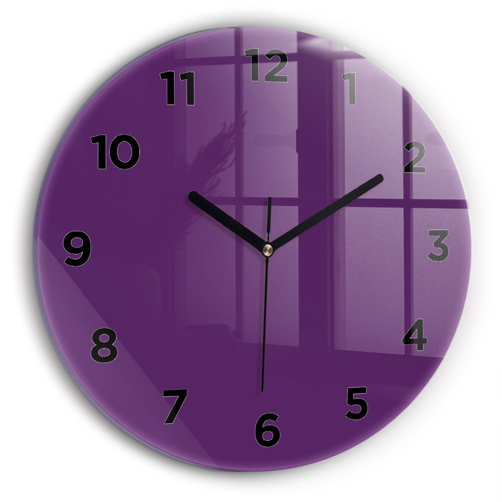 Horloge ronde Couleur violet