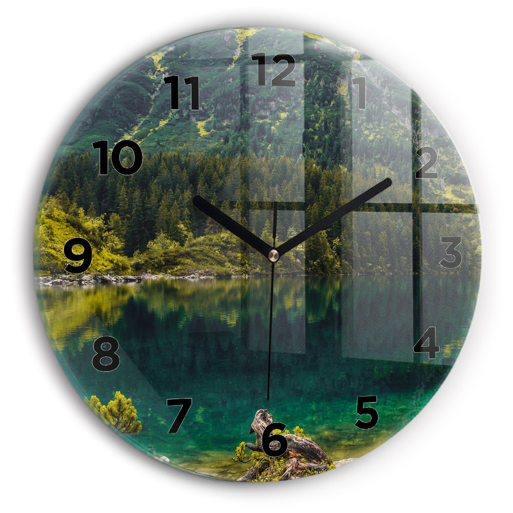 Horloge ronde murale Morskie Oko dans les Tatras