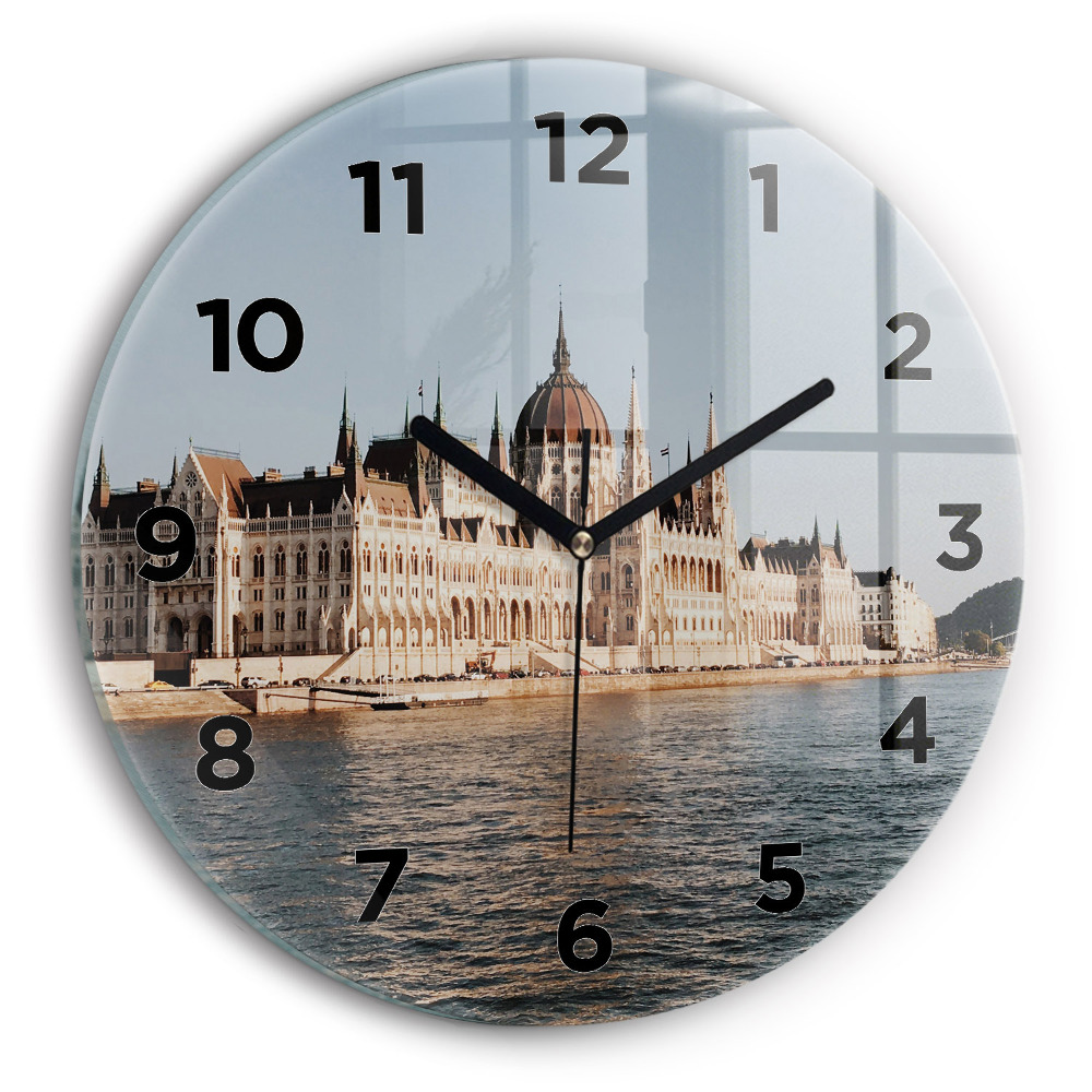 Horloge ronde murale Parlement à Budapest