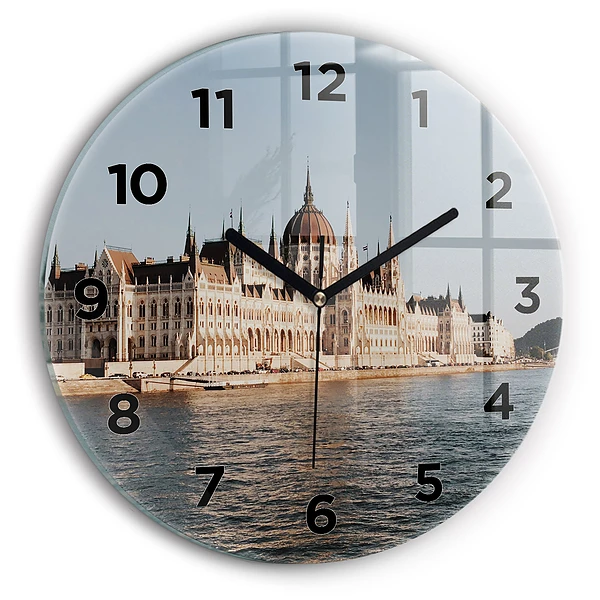 Horloge ronde murale Parlement à Budapest