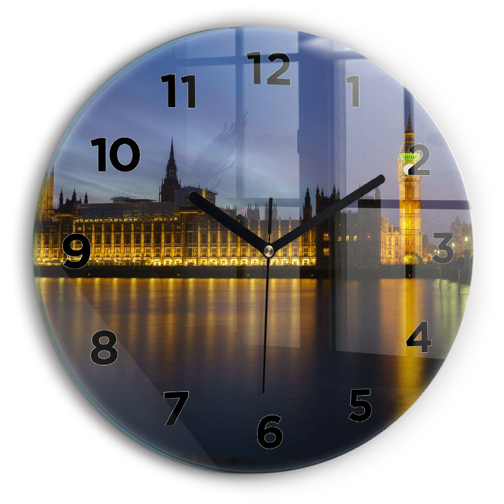 Horloge ronde en verre Palais Winchester à Londres