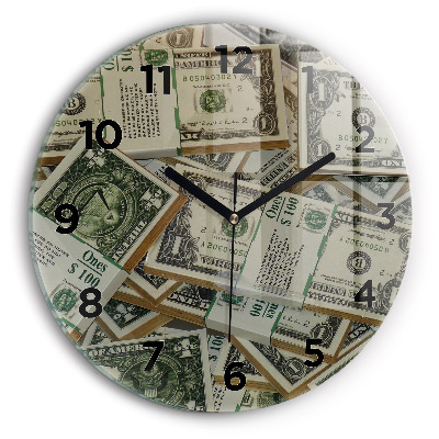 Horloge ronde Dollars américains