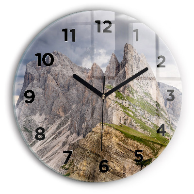 Pendule murale ronde Montagnes rocheuses